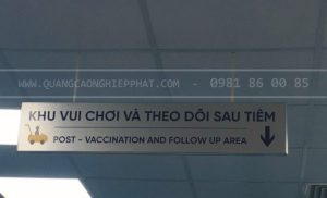 làm biển inox in uv cho văn phòng