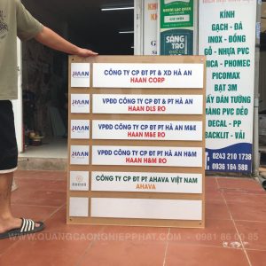 dịch vụ làm logo mica đông anh giá rẻ 