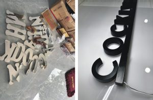 làm chữ inox văn phòng Đông Anh 