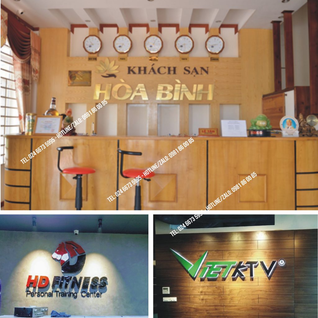 Làm logo backdrop văn phòng tại Cầu Giấy | Quảng cáo Nghiệp Phát