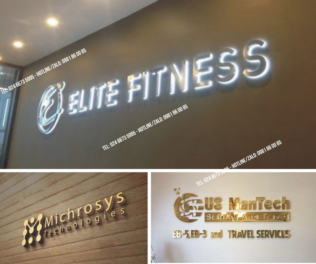 Làm logo backdrop văn phòng tại Cầu Giấy | Quảng cáo Nghiệp Phát